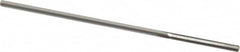 Hertel - #57 Solid Carbide 4 Flute Chucking Reamer - Straight Flute, Straight Shank, 3/8" Flute Length, 1-1/2" OAL - Benchmark Tooling