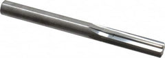 Hertel - Letter N Solid Carbide 6 Flute Chucking Reamer - Straight Flute, Straight Shank, 1-1/8" Flute Length, 3-1/4" OAL - Benchmark Tooling