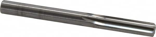 Hertel - Letter P Solid Carbide 6 Flute Chucking Reamer - Straight Flute, Straight Shank, 1-1/4" Flute Length, 3-1/2" OAL - Benchmark Tooling