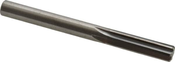 Hertel - Letter Q Solid Carbide 6 Flute Chucking Reamer - Straight Flute, Straight Shank, 1-1/4" Flute Length, 3-1/2" OAL - Benchmark Tooling