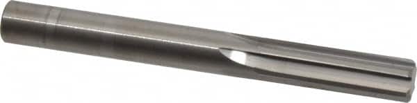 Hertel - Letter V Solid Carbide 6 Flute Chucking Reamer - Straight Flute, Straight Shank, 1-1/4" Flute Length, 3-1/2" OAL - Benchmark Tooling