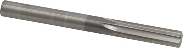 Hertel - 8mm Solid Carbide 6 Flute Chucking Reamer - Straight Flute, Straight Shank, 1-1/8" Flute Length, 3-1/4" OAL - Benchmark Tooling