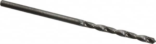 Hertel - #49 118° Solid Carbide Jobber Drill - Bright Finish, Right Hand Cut, Spiral Flute, Straight Shank, 1-3/4" OAL, Standard Point - Benchmark Tooling