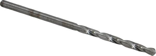 Hertel - #43 118° Solid Carbide Jobber Drill - Bright Finish, Right Hand Cut, Spiral Flute, Straight Shank, 2" OAL, Standard Point - Benchmark Tooling