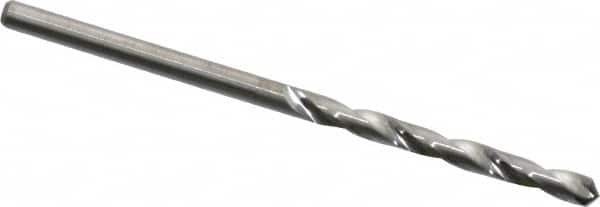 Hertel - 3/32" 118° Solid Carbide Jobber Drill - Bright Finish, Right Hand Cut, Spiral Flute, Straight Shank, 2" OAL, Standard Point - Benchmark Tooling