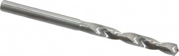 Hertel - #20 118° Solid Carbide Jobber Drill - Bright Finish, Right Hand Cut, Spiral Flute, Straight Shank, 2-1/2" OAL, Standard Point - Benchmark Tooling