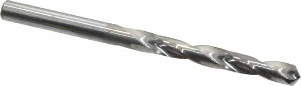 Hertel - 3/16" 118° Solid Carbide Jobber Drill - Bright Finish, Right Hand Cut, Spiral Flute, Straight Shank, 2-3/4" OAL, Standard Point - Benchmark Tooling