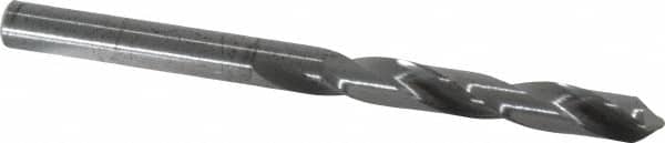 Hertel - #2 118° Solid Carbide Jobber Drill - Bright Finish, Right Hand Cut, Spiral Flute, Straight Shank, 3" OAL, Standard Point - Benchmark Tooling