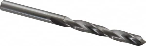 Hertel - Letter A 118° Solid Carbide Jobber Drill - Bright Finish, Right Hand Cut, Spiral Flute, Straight Shank, 3-1/4" OAL, Standard Point - Benchmark Tooling