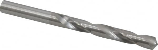 Hertel - 21/64" 118° Solid Carbide Jobber Drill - Bright Finish, Right Hand Cut, Spiral Flute, Straight Shank, 4" OAL, Standard Point - Benchmark Tooling