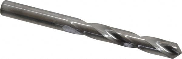 Hertel - Letter X 118° Solid Carbide Jobber Drill - Bright Finish, Right Hand Cut, Spiral Flute, Straight Shank, 4-1/2" OAL, Standard Point - Benchmark Tooling