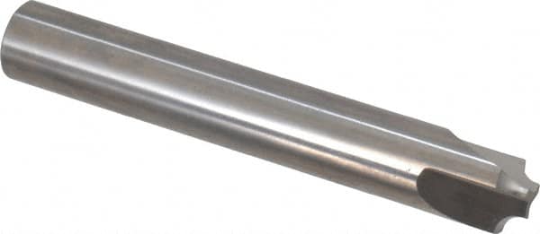 Hertel - 3/32" Radius, 3/8" Mill Diam, 3 Flute Solid Carbide Corner Rounding End Mill - Single End, Uncoated, 3/16" Tip Diam, 2-1/2" OAL, 3/8" Shank Diam - Benchmark Tooling
