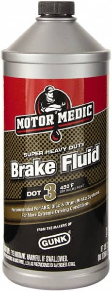 Motor Medic - 32 oz Super Heavy Duty Brake Fluid - DOT 3 Transportation - Benchmark Tooling