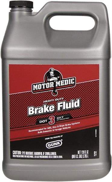 Motor Medic - 1 Gal Super Heavy Duty Brake Fluid - DOT 3 Transportation - Benchmark Tooling