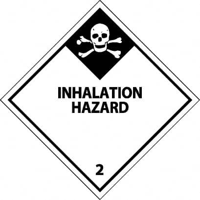 NMC - Inhalation Hazard DOT Shipping Label - 4" High x 4" Wide - Benchmark Tooling