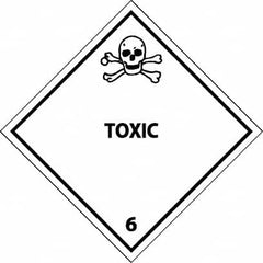 NMC - Toxic DOT Shipping Label - 4" High x 4" Wide - Benchmark Tooling