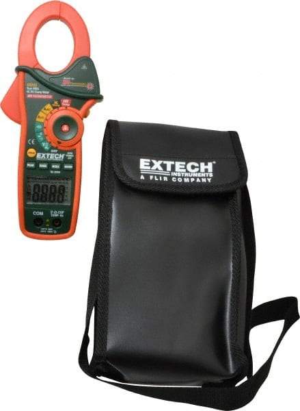 Extech - EX830, CAT III, Digital True RMS Auto Ranging Clamp Meter with 1.7" Clamp On Jaws - 600 VAC/VDC, 1000 AC/DC Amps, Measures Current, Temperature - Benchmark Tooling