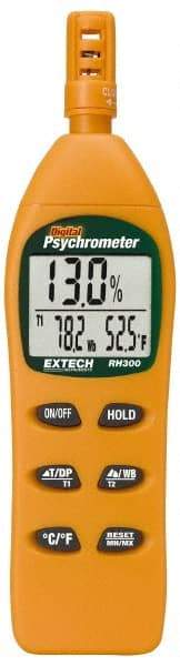 Extech - Digital Psychrometers Type: Humidity/Dew Point Digital Psychrometer Minimum Dew Point (F): -90.4 - Benchmark Tooling