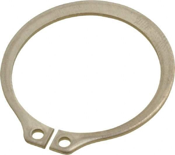 Rotor Clip - 29.87mm Groove Diam, 1-1/4" Shaft Diam, Passivated Stainless Steel, Snap External Retaining Rings - 0.056" Groove Width, 0.037" Groove Depth, 0.05" Ring Thickness, Grade 15-7 Grade 632 - Benchmark Tooling