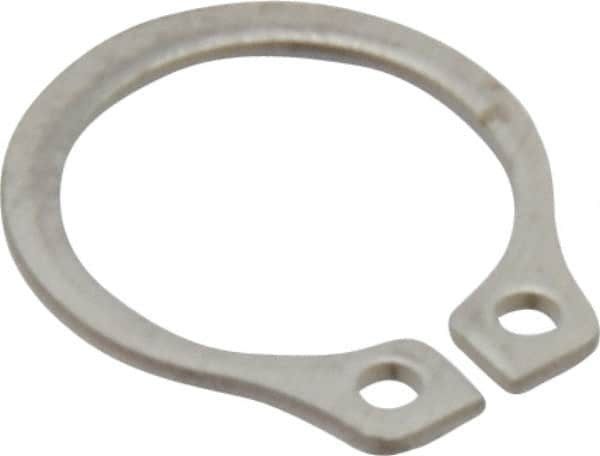 Rotor Clip - 8.94mm Groove Diam, 3/8" Shaft Diam, Passivated Stainless Steel, Snap External Retaining Rings - 0.029" Groove Width, 0.012" Groove Depth, 0.025" Ring Thickness, Grade 15-7 Grade 632 - Benchmark Tooling