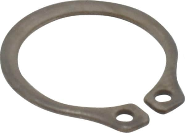 Rotor Clip - 10.46mm Groove Diam, 7/16" Shaft Diam, Passivated Stainless Steel, Snap External Retaining Rings - 0.029" Groove Width, 0.013" Groove Depth, 0.025" Ring Thickness, Grade 15-7 Grade 632 - Benchmark Tooling