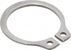 Rotor Clip - 11.89mm Groove Diam, 1/2" Shaft Diam, Passivated Stainless Steel, Snap External Retaining Rings - 0.039" Groove Width, 0.016" Groove Depth, 0.035" Ring Thickness, Grade 15-7 Grade 632 - Benchmark Tooling