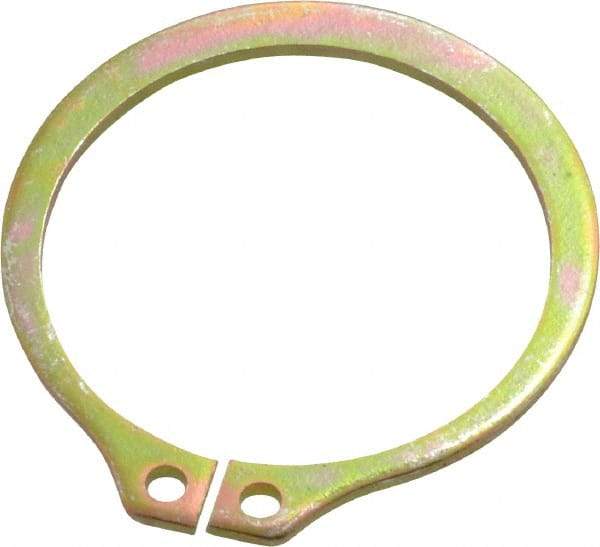 Rotor Clip - 29.87mm Groove Diam, 1-1/4" Shaft Diam, Cadmium-Plated Steel, Snap External Retaining Rings - 0.056" Groove Width, 0.037" Groove Depth, 0.05" Ring Thickness, Grade 1060-1090 - Benchmark Tooling