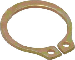 Rotor Clip - 11.89mm Groove Diam, 1/2" Shaft Diam, Cadmium-Plated Steel, Snap External Retaining Rings - 0.039" Groove Width, 0.016" Groove Depth, 0.035" Ring Thickness, Grade 1060-1090 - Benchmark Tooling