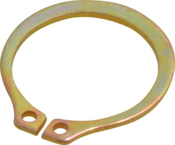 Rotor Clip - 14.94mm Groove Diam, 5/8" Shaft Diam, Cadmium-Plated Steel, Snap External Retaining Rings - 0.039" Groove Width, 0.018" Groove Depth, 0.035" Ring Thickness, Grade 1060-1090 - Benchmark Tooling