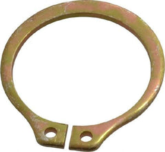 Rotor Clip - 17.88mm Groove Diam, 3/4" Shaft Diam, Cadmium-Plated Steel, Snap External Retaining Rings - 0.046" Groove Width, 0.023" Groove Depth, 0.042" Ring Thickness, Grade 1060-1090 - Benchmark Tooling