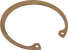 Rotor Clip - 0.062" Thick, Cadmium-Plated Finish, Steel Snap Internal Retaining Ring - 0.068" Groove Width, 0.057" Groove Depth, 1.989" Groove Diam, Grade 1060-1090 - Benchmark Tooling