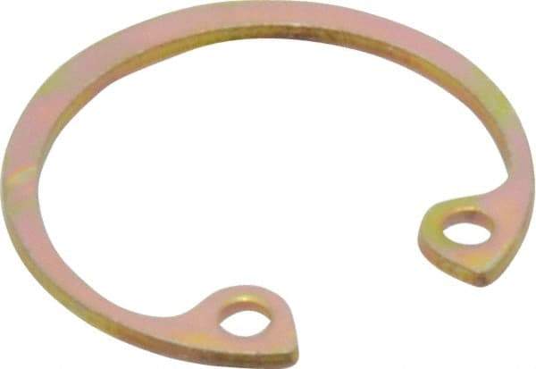 Rotor Clip - 0.035" Thick, Cadmium-Plated Finish, Steel Snap Internal Retaining Ring - 0.039" Groove Width, 0.02" Groove Depth, 0.665" Groove Diam, Grade 1060-1090 - Benchmark Tooling