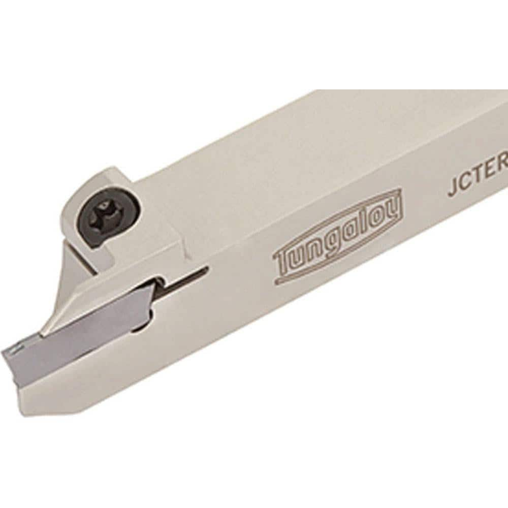 Indexable Grooving/Cut-Off Toolholders; Cutting Direction: Left Hand; Maximum Depth of Cut (mm): 15.50; Maximum Groove Width (mm): 3.49; Minimum Groove Width (mm): 2.50; Toolholder Style: JCTE; Tool Material: Steel; Insert Holding Method: Clamp; Compatibl