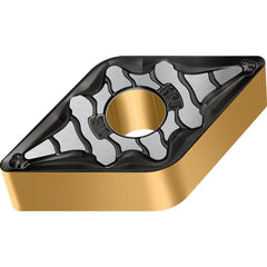 Turning Insert:  DNMG444-MP5 WPP10G,  Solid Carbide TiCN, Al2O3 & TiN Finish,  Neutral,  0.6100″ Long,  1/2″ Inscribed Circle,  0.0630″ Corner Radius,  55.0 &deg N/A Diamond,  Series  DNMG-MP5