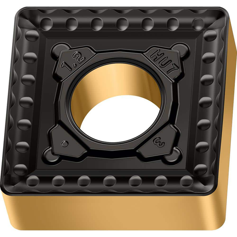 Turning Insert:  SNMM546-HU7 WPP20G,  Solid Carbide TiCN, Al2O3 & TiN Finish,  Neutral,  0.6250″ Long,  5/8″ Inscribed Circle,  0.0940″ Corner Radius,  90.0 &deg N/A Square,  Series  SNMM-HU7