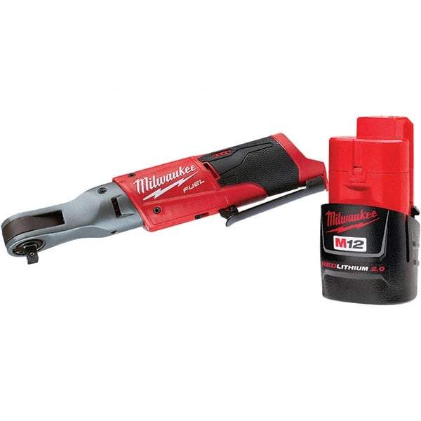 Milwaukee Tool - Cordless Impact Wrenches & Ratchets Voltage: 12.0 Drive Size (Inch): 3/8 - Benchmark Tooling