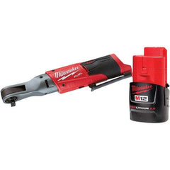 Milwaukee Tool - Cordless Impact Wrenches & Ratchets Voltage: 12.0 Drive Size (Inch): 3/8 - Benchmark Tooling