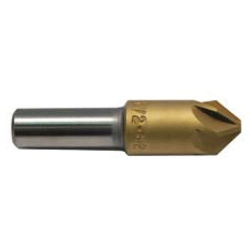1/4 HSS 6FL Csink,82 Deg,TiN Coated Alternate Manufacture # 79077 - Benchmark Tooling
