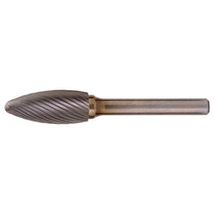 SL-1 Standard Cut Solid Carbide Bur-Cone Radius Shape - Exact Industrial Supply