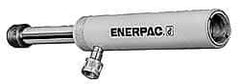 Enerpac - 100 Ton, 10.25" Stroke, 211.45 Cu In Oil Capacity, Portable Hydraulic Single Acting Cylinder - 20.63 Sq In Effective Area, 17.69" Lowered Ht., 27.94" Max Ht., 5.13" Cyl Bore Diam, 4.125" Plunger Rod Diam, 10,000 Max psi - Benchmark Tooling