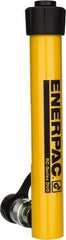 Enerpac - 5 Ton, 7" Stroke, 6.96 Cu In Oil Capacity, Portable Hydraulic Single Acting Cylinder - 0.99 Sq In Effective Area, 10.75" Lowered Ht., 17.75" Max Ht., 1.13" Cyl Bore Diam, 1" Plunger Rod Diam, 10,000 Max psi - Benchmark Tooling