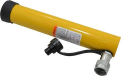 Enerpac - 10 Ton, 10.13" Stroke, 22.65 Cu In Oil Capacity, Portable Hydraulic Single Acting Cylinder - 2.24 Sq In Effective Area, 13.75" Lowered Ht., 23.88" Max Ht., 1.69" Cyl Bore Diam, 1.5" Plunger Rod Diam, 10,000 Max psi - Benchmark Tooling