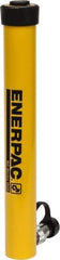 Enerpac - 10 Ton, 14" Stroke, 31.31 Cu In Oil Capacity, Portable Hydraulic Single Acting Cylinder - 2.24 Sq In Effective Area, 17.75" Lowered Ht., 31.75" Max Ht., 1.69" Cyl Bore Diam, 1.5" Plunger Rod Diam, 10,000 Max psi - Benchmark Tooling