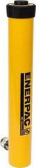 Enerpac - 15 Ton, 14" Stroke, 43.98 Cu In Oil Capacity, Portable Hydraulic Single Acting Cylinder - 3.14 Sq In Effective Area, 18.69" Lowered Ht., 32.69" Max Ht., 2" Cyl Bore Diam, 1.625" Plunger Rod Diam, 10,000 Max psi - Benchmark Tooling