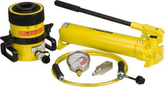 Enerpac - 60 Ton Capacity, Cylinder No. RCH-603, Manual Hydraulic Pump & Cylinder Set - Pump No. P-80 - Benchmark Tooling