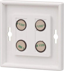 NMC - 12 Inch Wide x 12 Inch High Sign Compatibility, Plastic Square Sign Frame - White - Benchmark Tooling