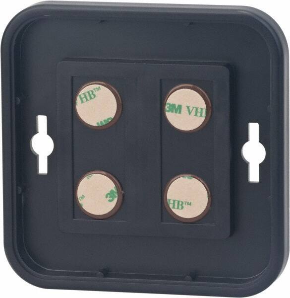 NMC - 8 Inch Wide x 8 Inch High Sign Compatibility, Plastic Round Sign Frame - Black - Benchmark Tooling