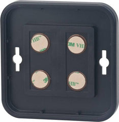 NMC - 12 Inch Wide x 12 Inch High Sign Compatibility, Plastic Round Sign Frame - Black - Benchmark Tooling