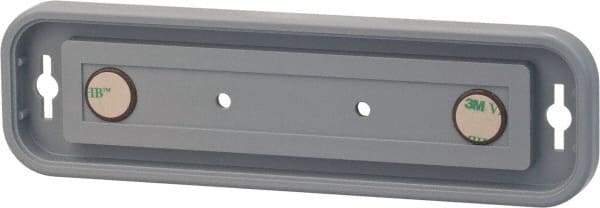 NMC - 8 Inch Wide x 2 Inch High Sign Compatibility, Plastic Round Sign Frame - Gray - Benchmark Tooling