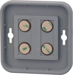 NMC - 8 Inch Wide x 8 Inch High Sign Compatibility, Plastic Round Sign Frame - Gray - Benchmark Tooling